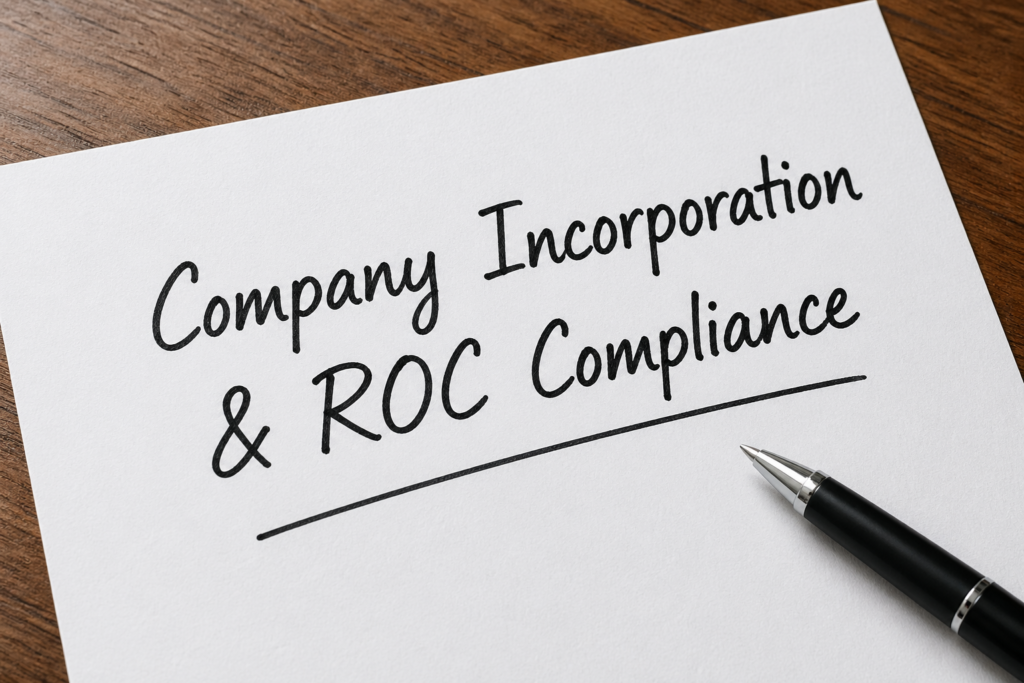 Company Incorporation & ROC Compliance: Building a Legally Strong Business Foundation