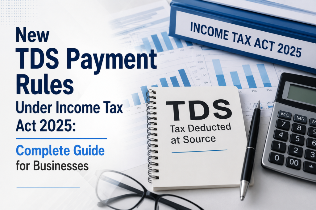 New TDS Payment Rules Under Income Tax Act 2025: Complete Guide for Businesses